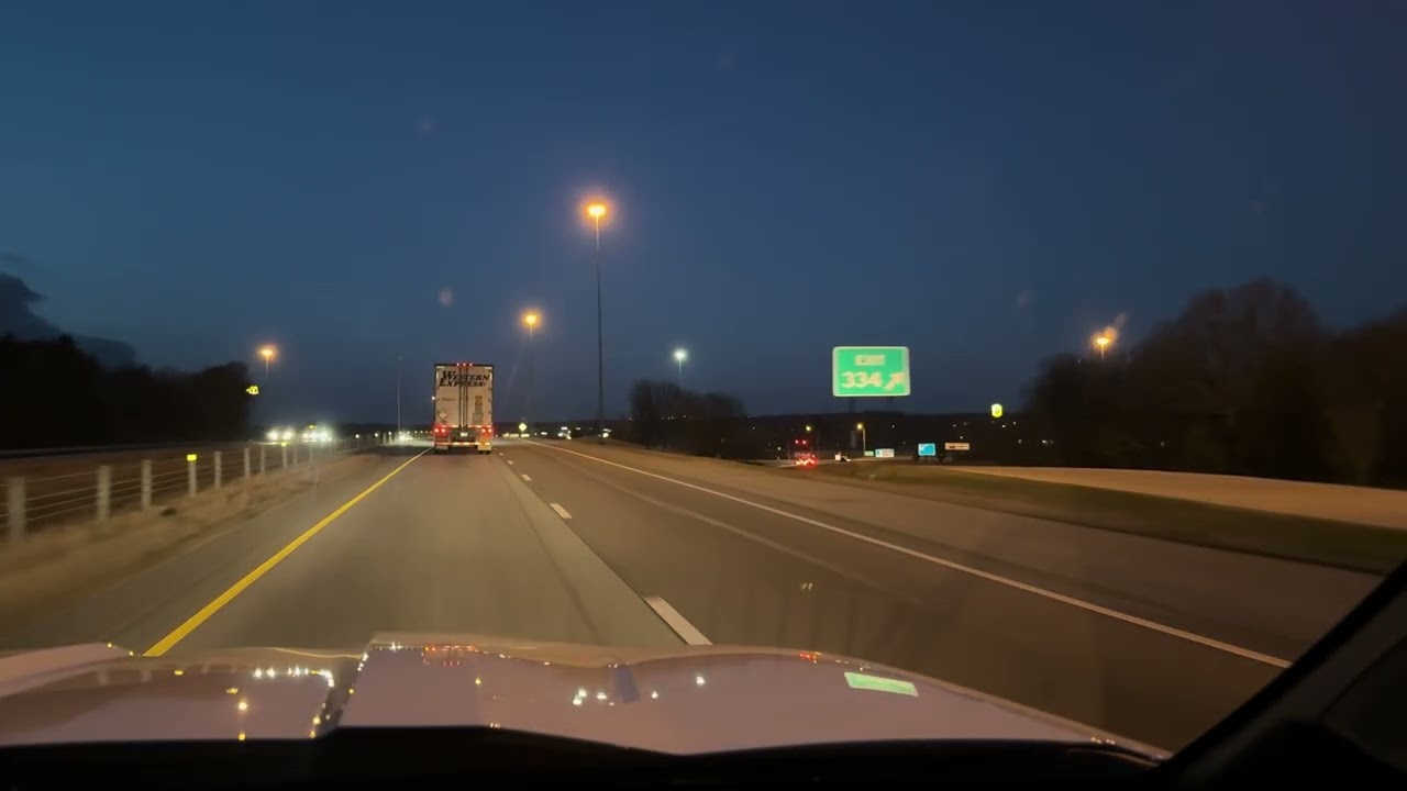 Driving To Huntsville Alabama at Dusk on 65 and 565 | Hartselle to Huntsville, Traffic & Road Sounds