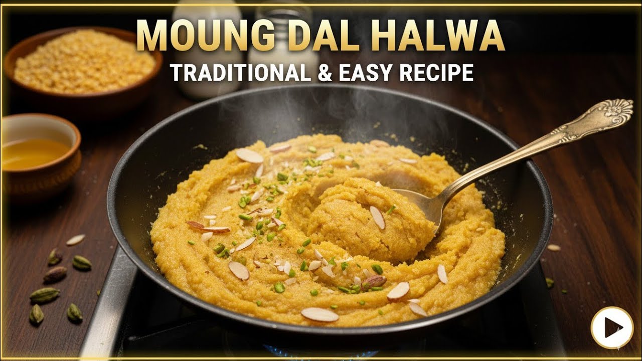 Moong Dal Halwa Recipe | How to make Moong Dal Halwa @CookbookbySS 
