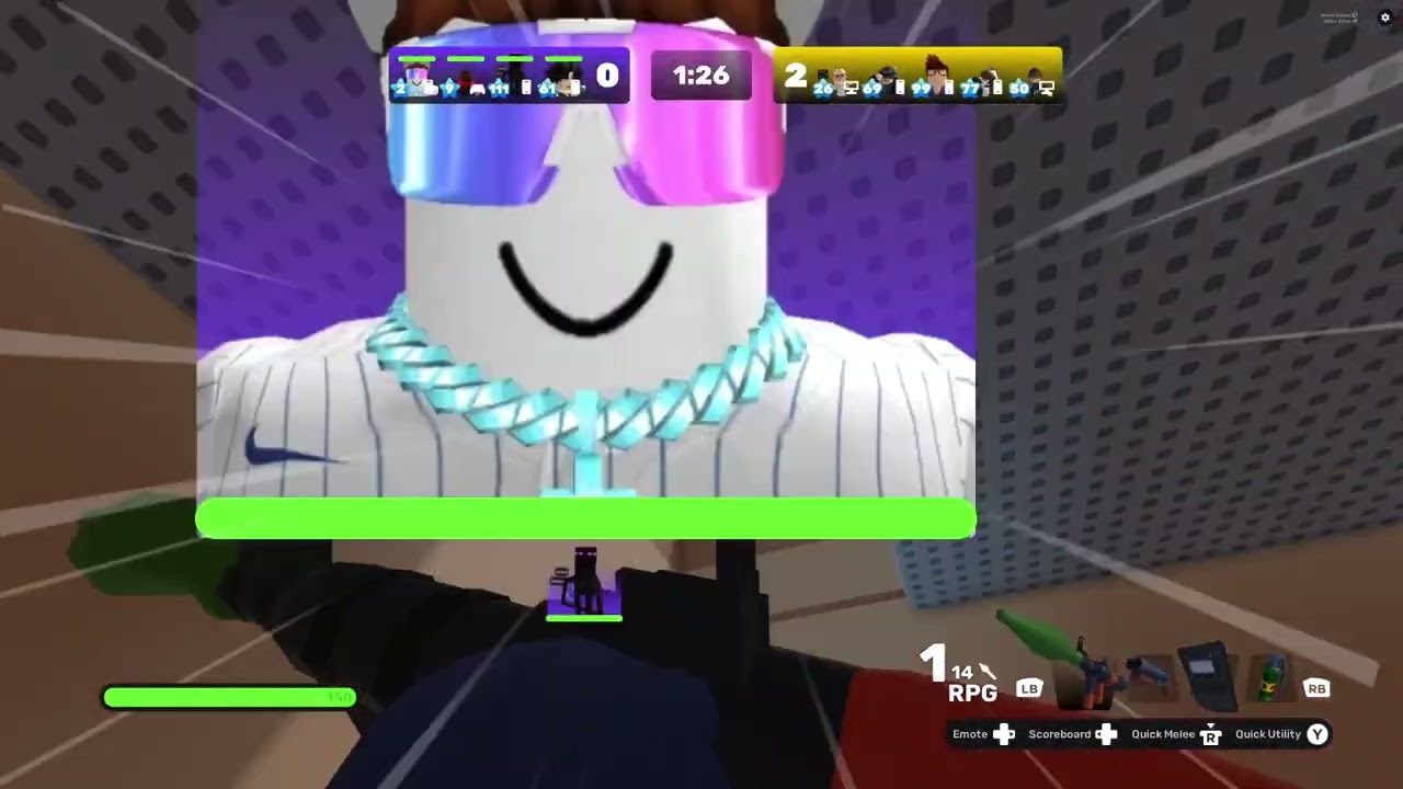 kicking some butts in Roblox, but not at the start