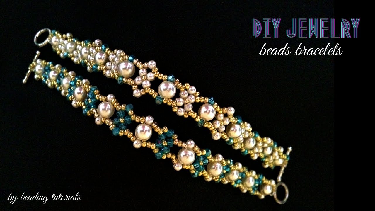 Elegant Design for DIY Beads Bracelets. Beading Tutorial. DIY Beaded Jewelry