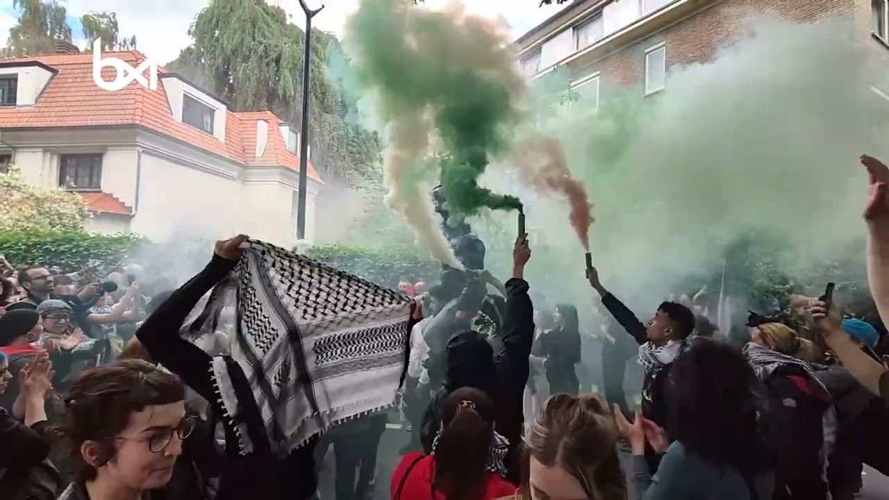 Une nouvelle manifestation dispersée par la police devant l’ambassade d’Israël