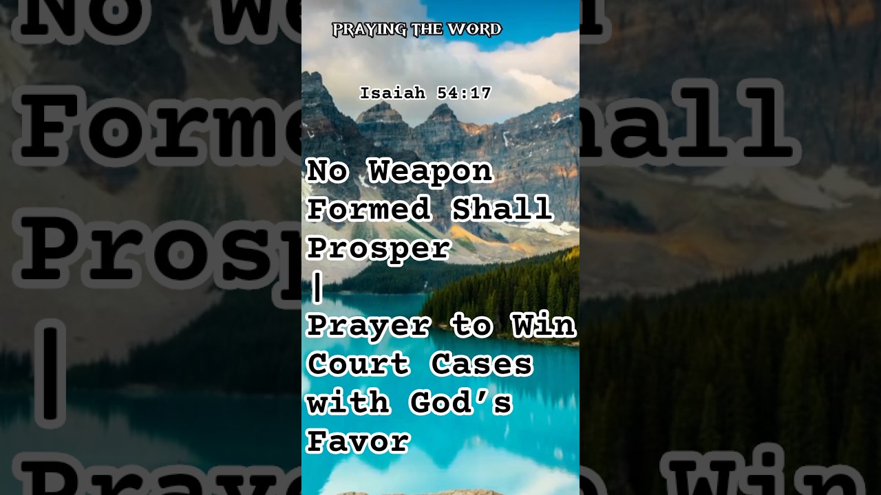 Powerful Prayer to Overcome Legal Battles | God Will Defend You #PrayerToWinCourtCase #Victory