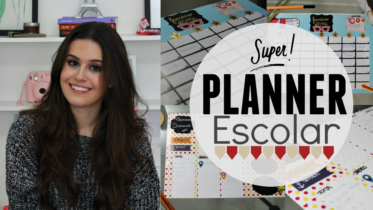 DIY: Organize os estudos!! - Planner Escolar | Lorrine Mondin
