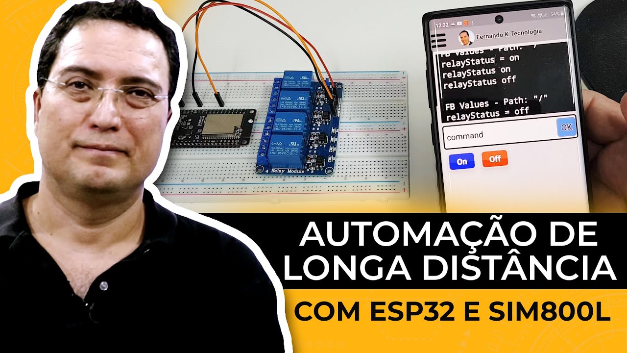 Automação de Longa distância com Esp32 e Sim800L