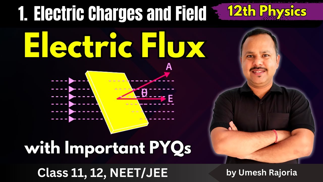 11. Electric Flux | 12th Physics | Electric Charges and field | #cbse #neet #umeshrajoria