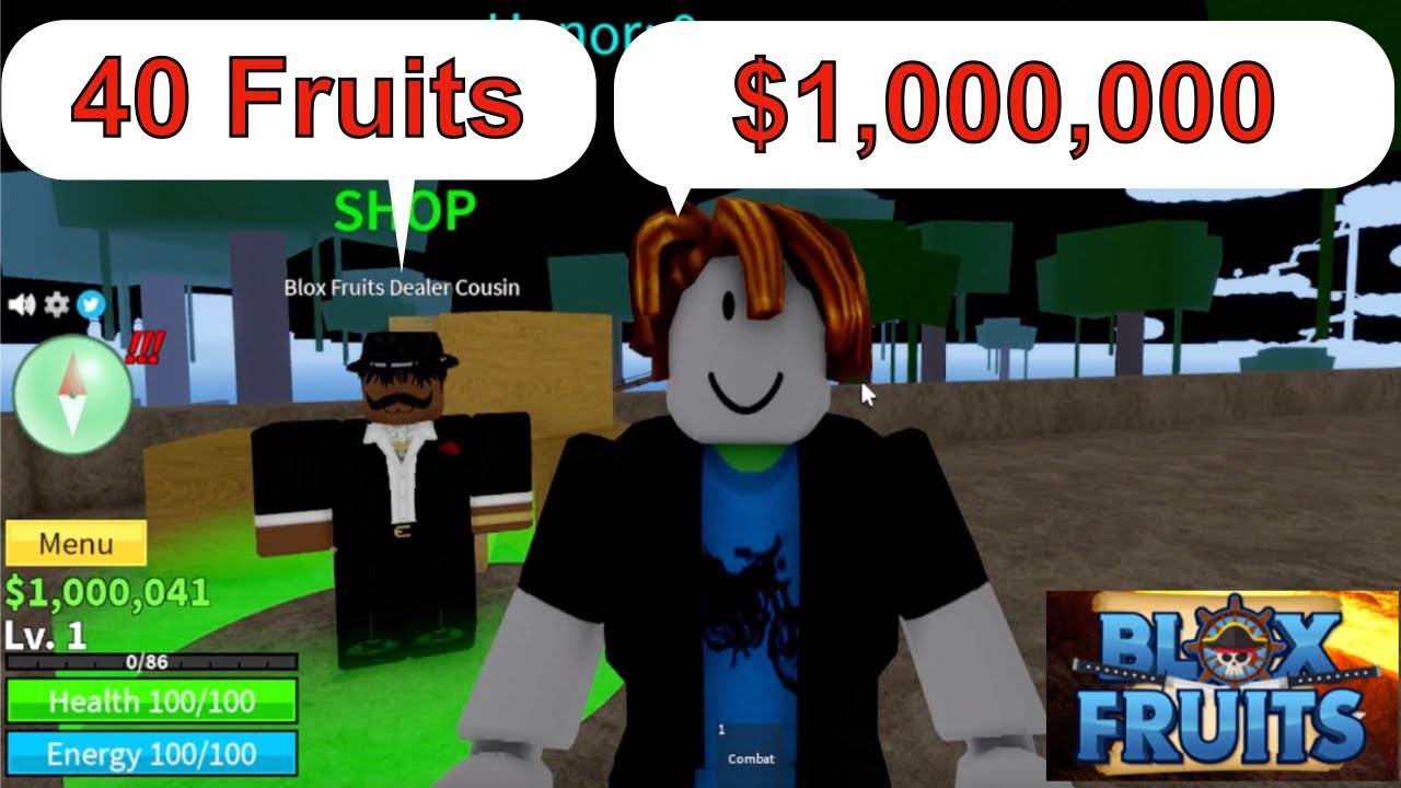LVL1 Noob Spent $1,000,000 on BloxFruits Cousin Dealer