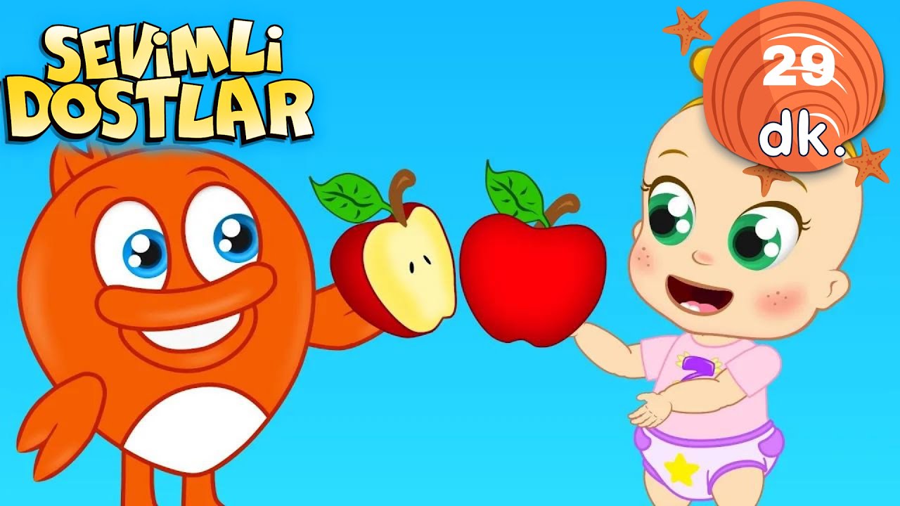 🍎🥝 Bütün Yarım ( Zıt Kavramlar ) | Sevimli Dostlar Bebek ve Çocuk Şarkıları | Adisebaba TV