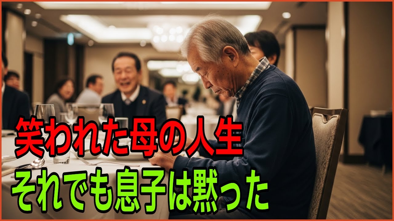 (AIを活用した創作物) 還暦の夜、母の人生だけが笑われなかった