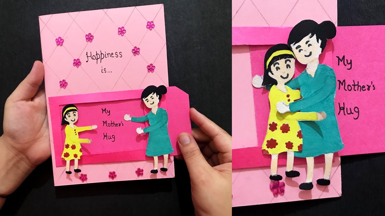 Handmade Mothers Day Slider Card | Mothers Hug Card | DIY Crafts| Mothers Day Card