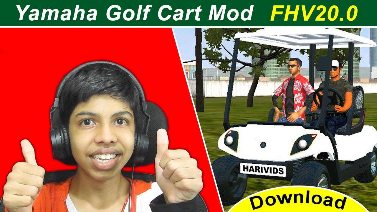 Yamaha Golf Cart Mod Release | FHV20.0 | Bus Simulator Indonesia | Harivids