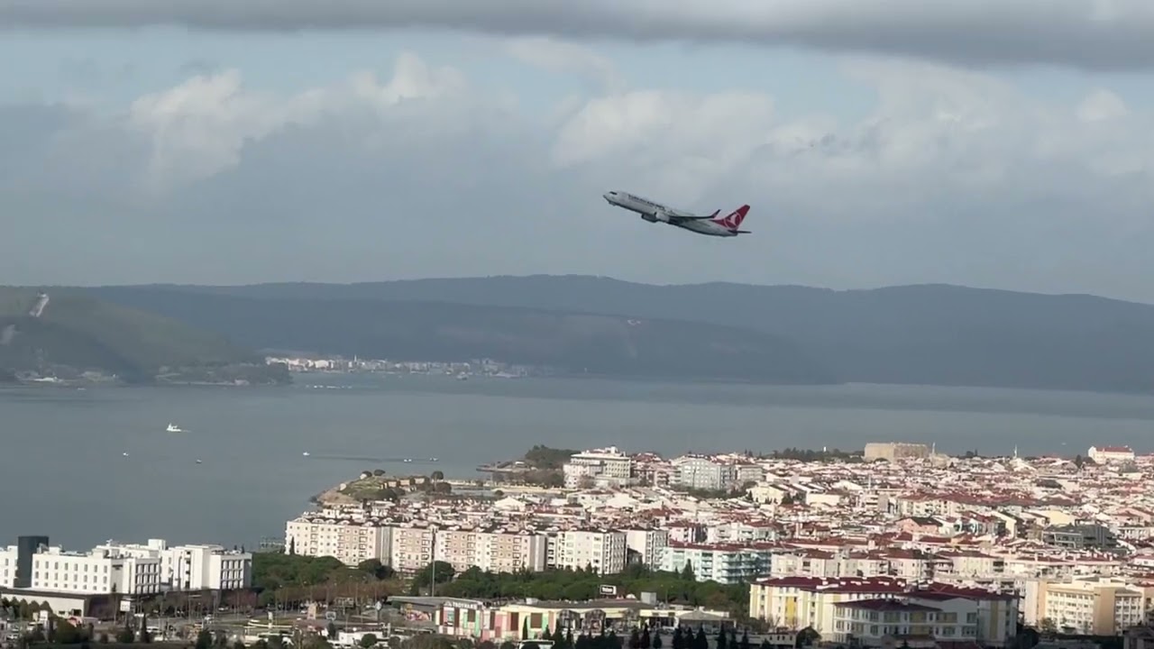 &Ccedil;anakkale Havaalanı U&ccedil;ak Kalkış Anı