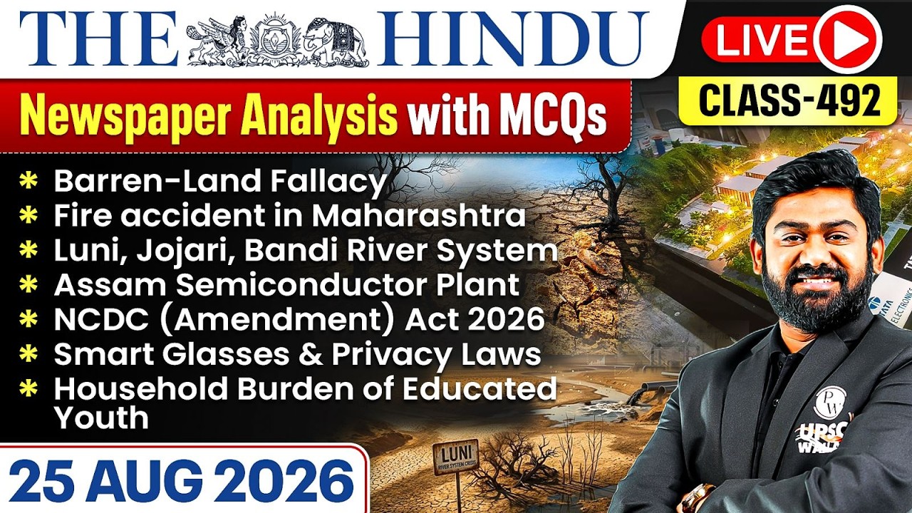 The Hindu Analysis - 25th August | The Hindu Newspaper Today with MCQs | Aasim Sir