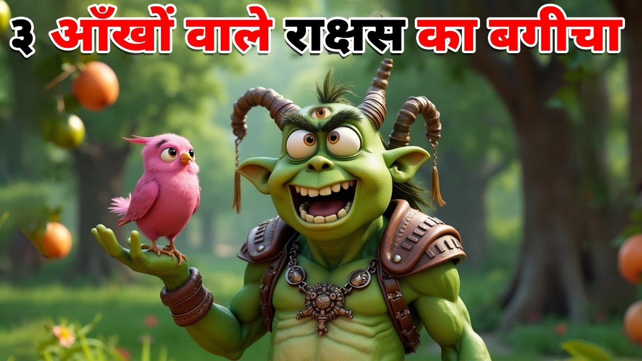 ३ आँखों वाले राक्षस का बगीचा | 3 AANKHON WALE RAKSHAS KI KAHANI | CARTOON HINDI STORY | FAIRY TALES