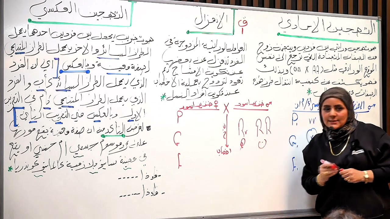 ست نورا الدايني فصل الوراثه المحاضره رقم 7