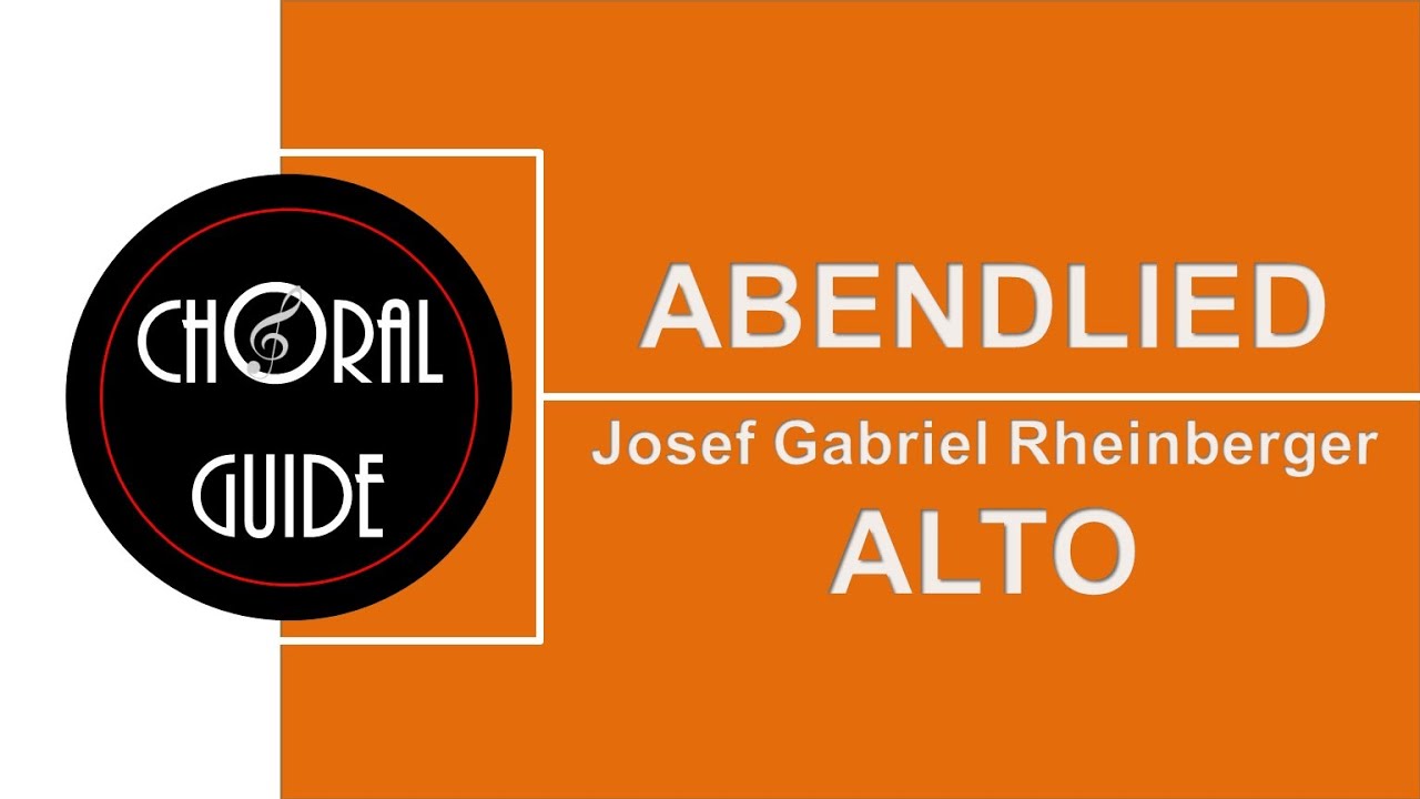 Abendlied - ALTO | JG Rheinberger