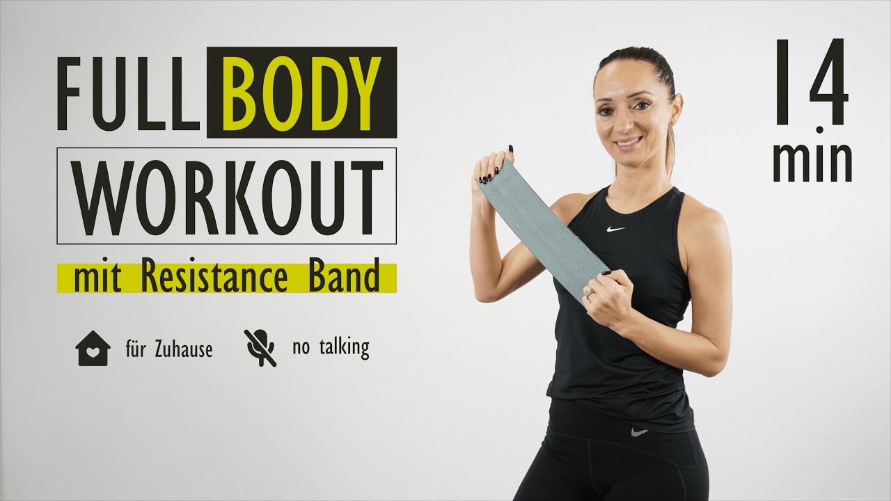 FULL BODY WORKOUT mit RESISTANCE BAND für Zuhause / ohne Springen | Katja Seifried