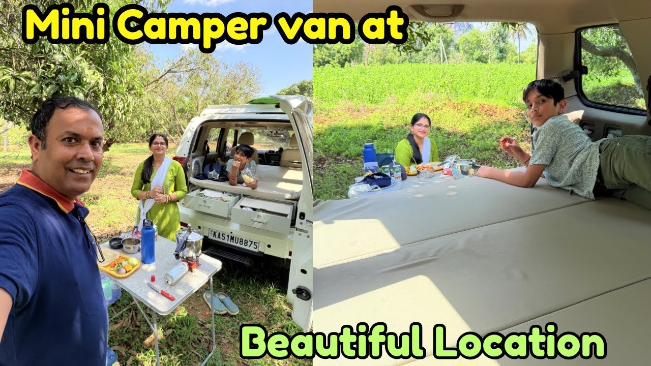 Mini Camper Van and a Beautiful Location | Day trip from Bengaluru to Ramanagar 