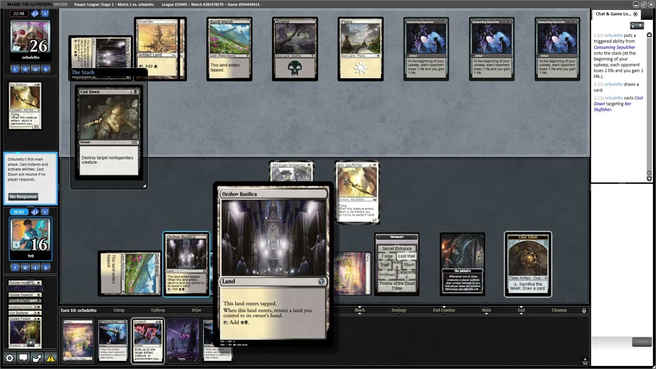 Orzhov Blink Artifacts VS Orzhov blink Yz0 #mtgpauper