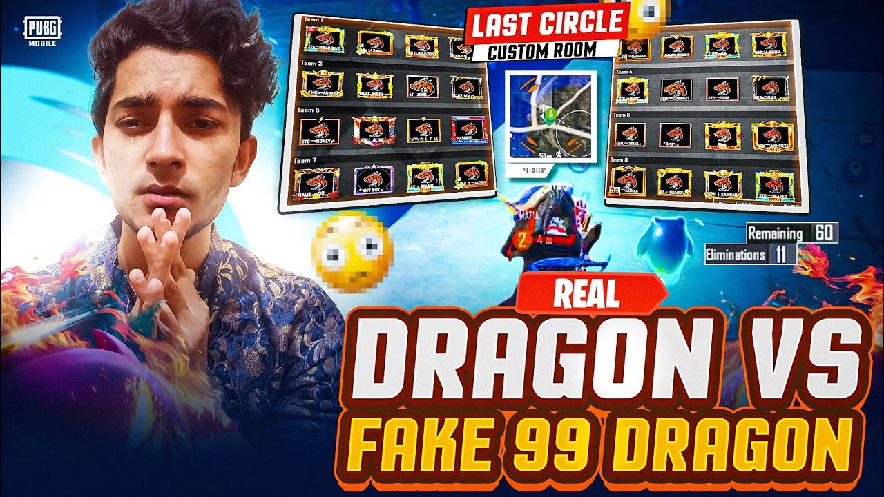 1vs99, Real Dragon VS 99 Fake Dragons 😱 | Dragon YT Custom Room 