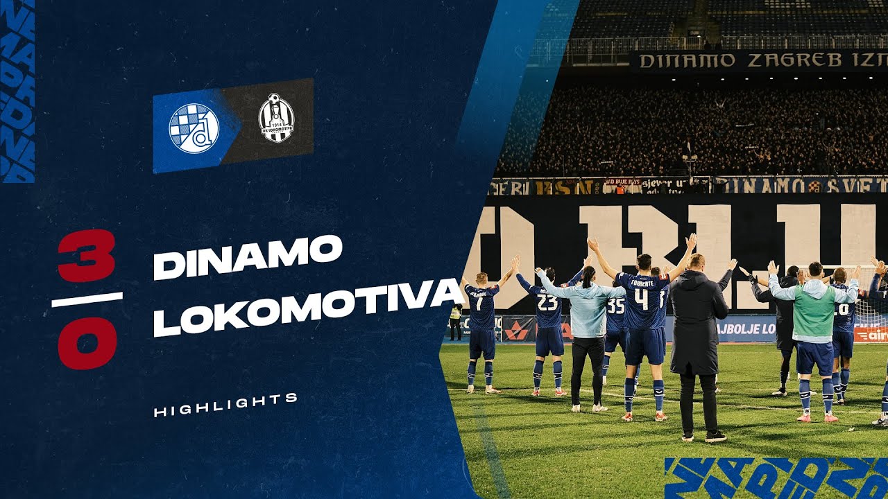 HIGHLIGHTS | GNK DINAMO – NK LOKOMOTIVA 3:0 | Theophile, Stojković i Kanga za važnu pobjedu Dinama