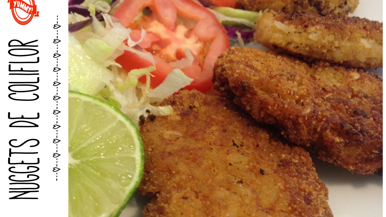 Nuggets de coliflor y arroz Veganos