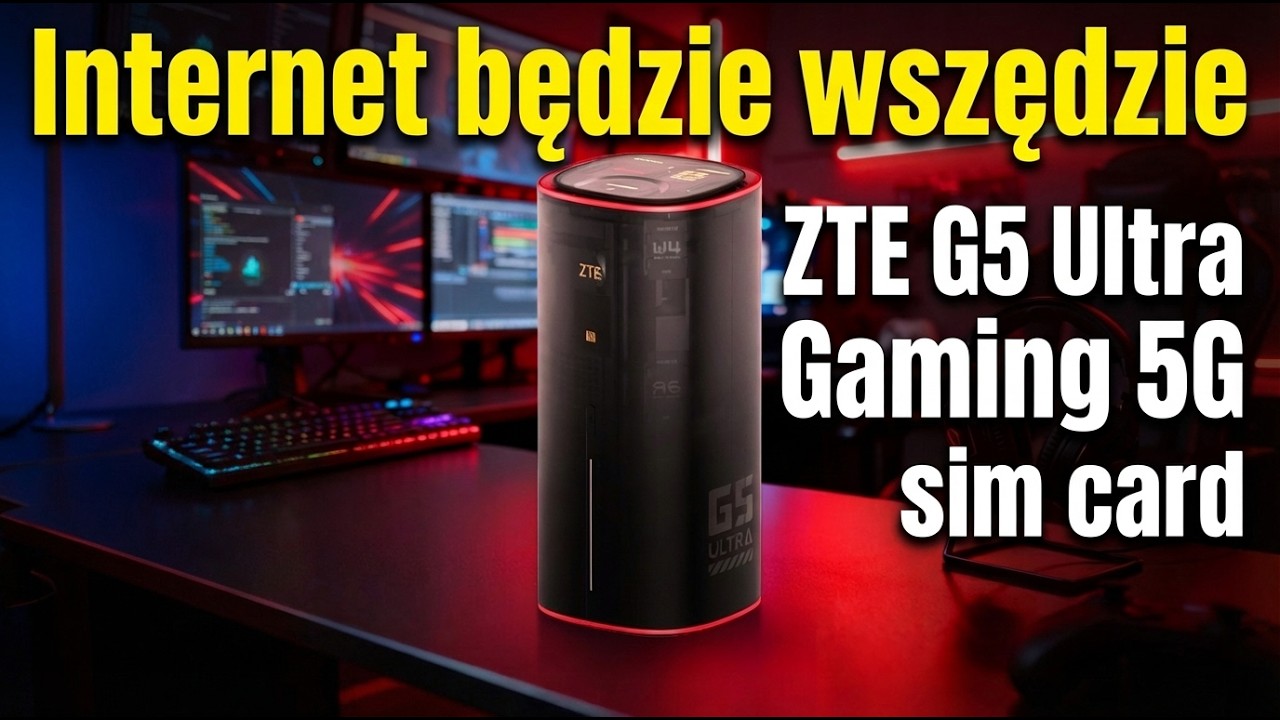 Router ZTE G5 Ultra Gaming  Wi Fi Mesh, z Gniazdem  SIM 😍