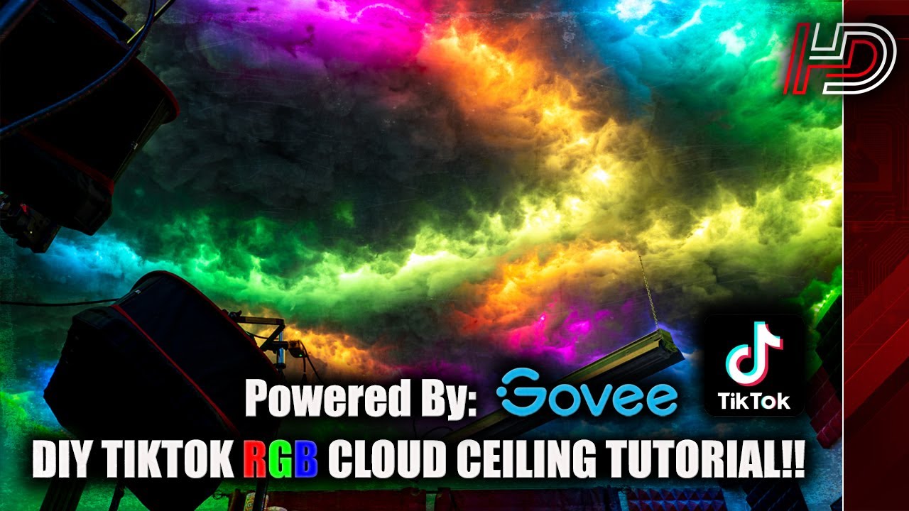 КАК СОЗДАТЬ ПОТОЛОК TIKTOK RGB CLOUD!! (Работает на платформе: @GOVEE)