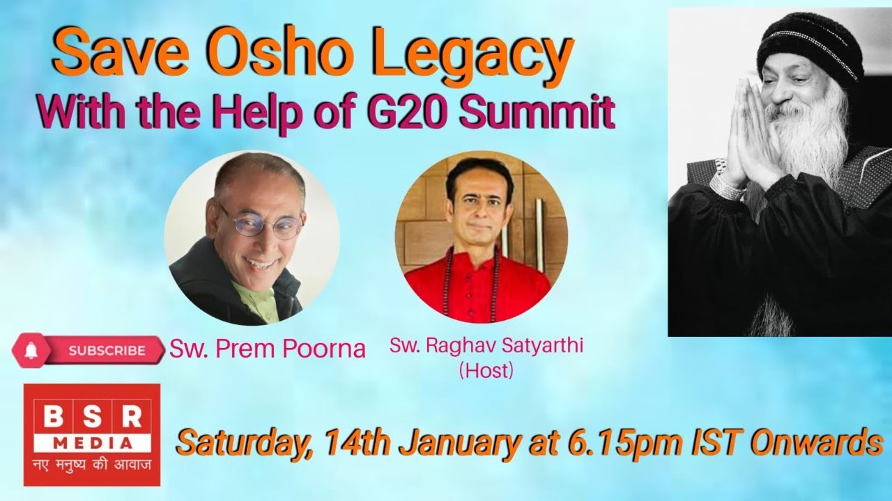 Save Osho Legacy with help of G20 Summit | BSR Media | Raghav Malhotra | TNC LIVE