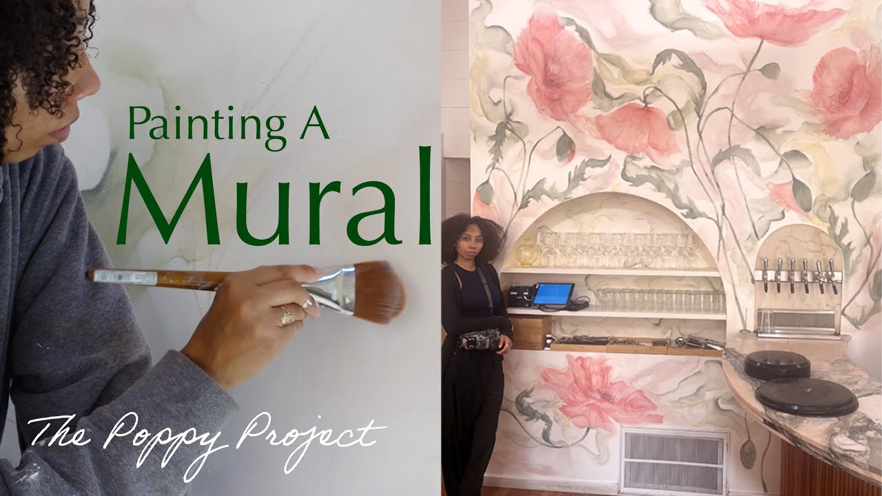 Painting A Mural || My Biggest Mural || NY ART VLOG