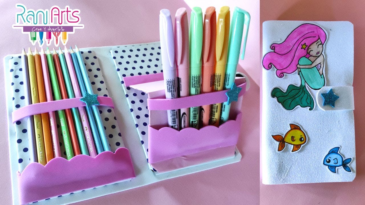 Haz un ESTUCHE / LAPICERA de SIRENA - DIY - MERMAID  pencil case easy