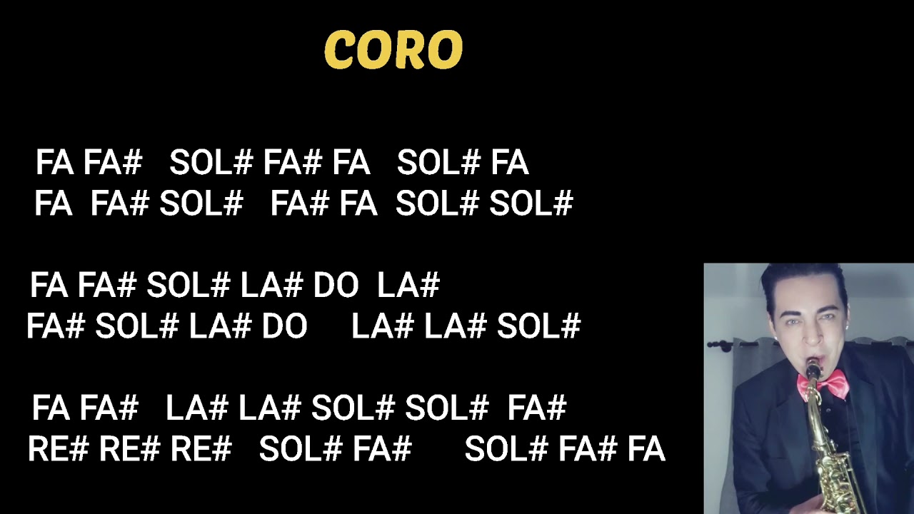 madrecita querida - notas para saxo alto - TUTORIAL FACIL (Canto a la madre)