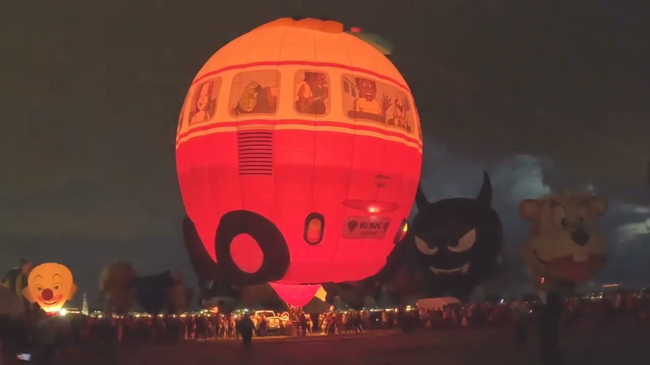 The ONLY GLOW at The ABQ Balloon Fiesta 2022  Timelapse #albuquerqueinternationalballoonfiesta 4k HD