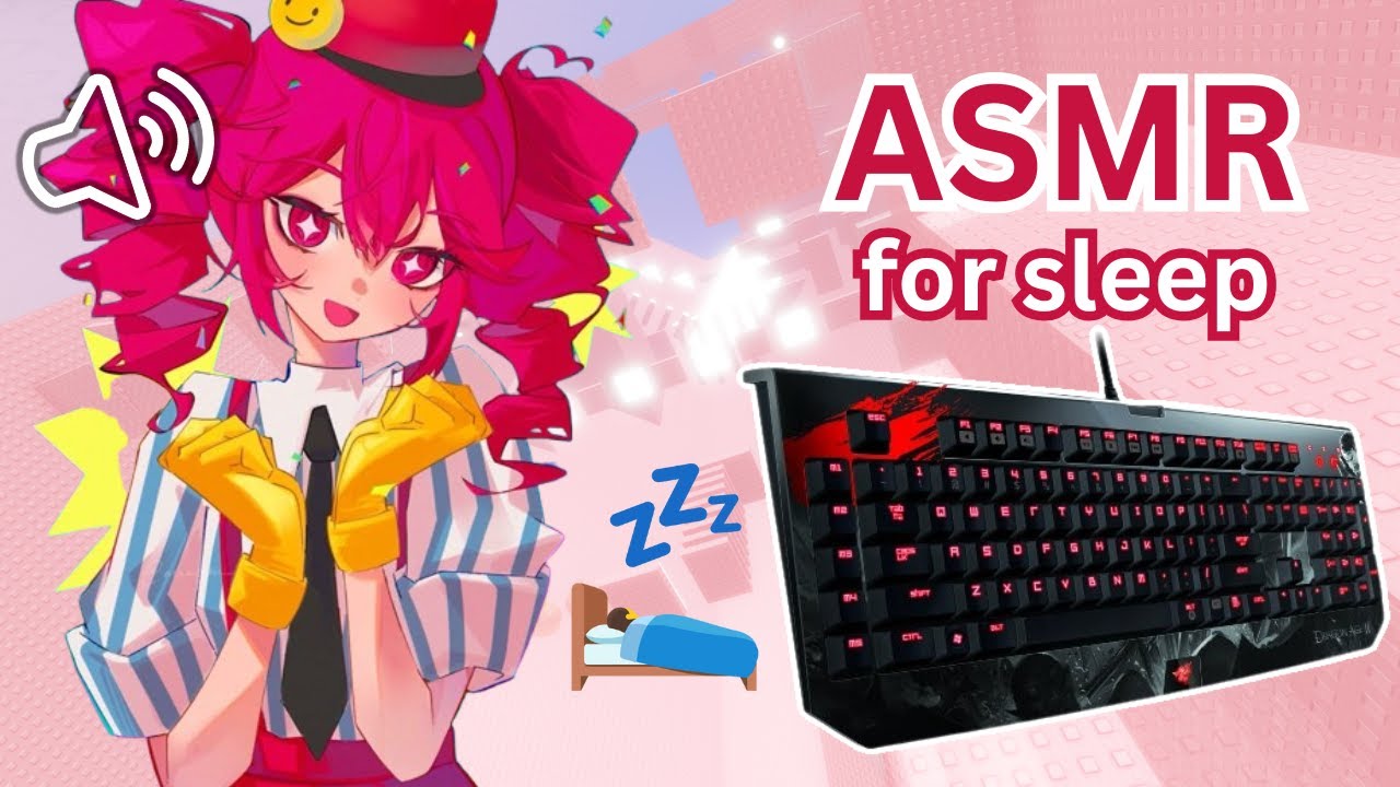 roblox keyboard asmr 💤 TETO HELPS YOU TO SLEEP while playing a ROBLOX TOWER