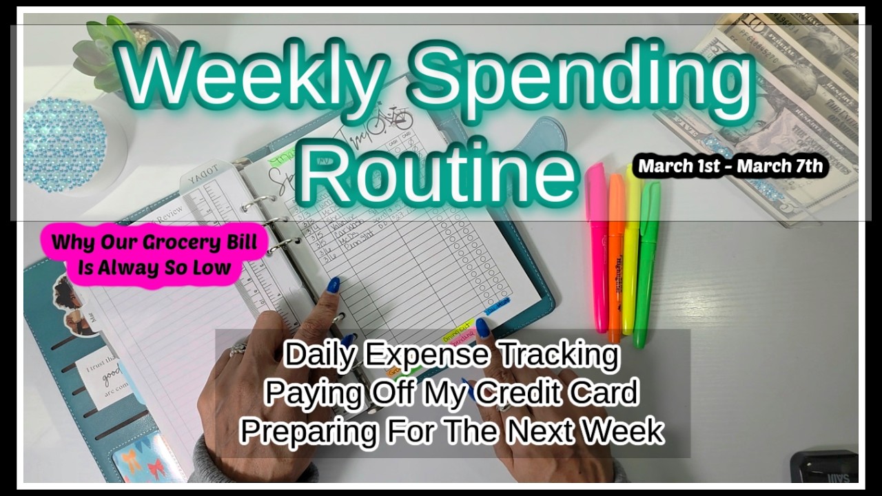 MARCH WEEK 1 CHECK IN | WEEKLY EVERDAY SPENDING ROUTINE | SINKING FUNDS STUFFING