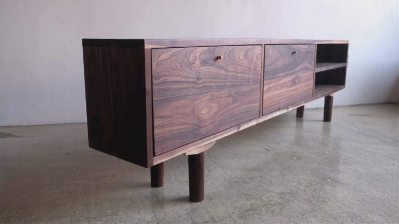 Make WALNUT & WHITE OAK TV Cabinets _ 원목 TV장만들기
