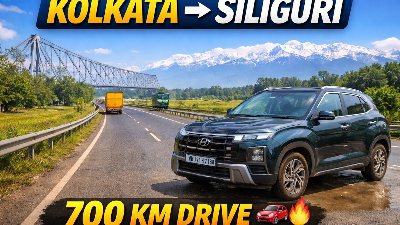 700 KM 800 Minute Non-Stop Drive 🚗  | | Kolkata to Siliguri by Car | Vlog