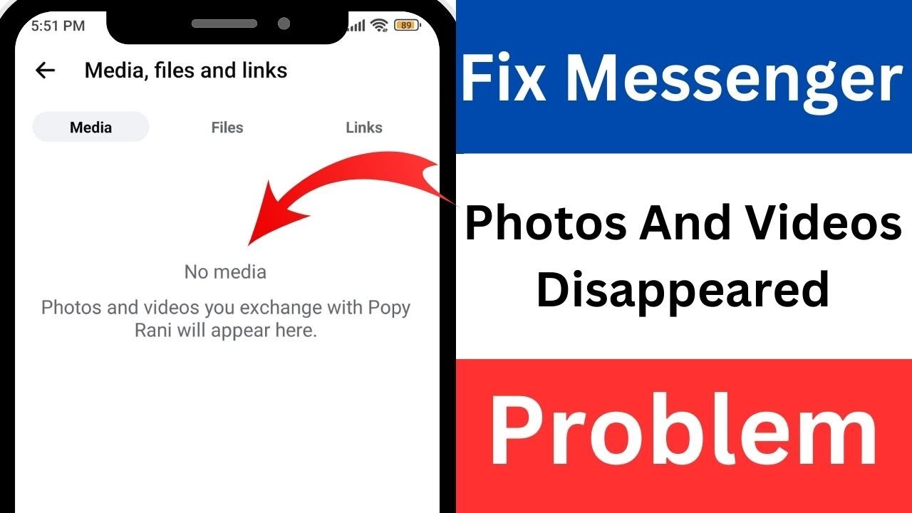 How To Solve Messenger Photos And Videos Disappeared Problem |  Fix No Media Files On Messenger