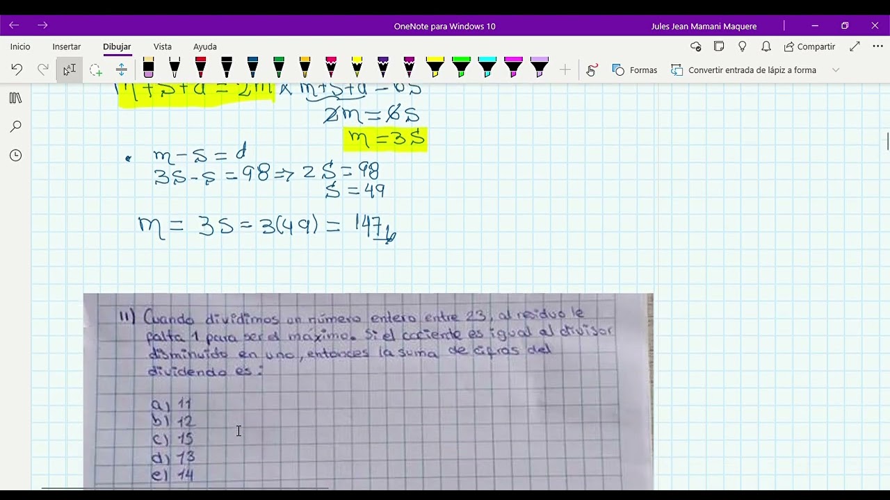 Solucionario de Aritmética del primer examen Cepru-  Unsaac ordinario
