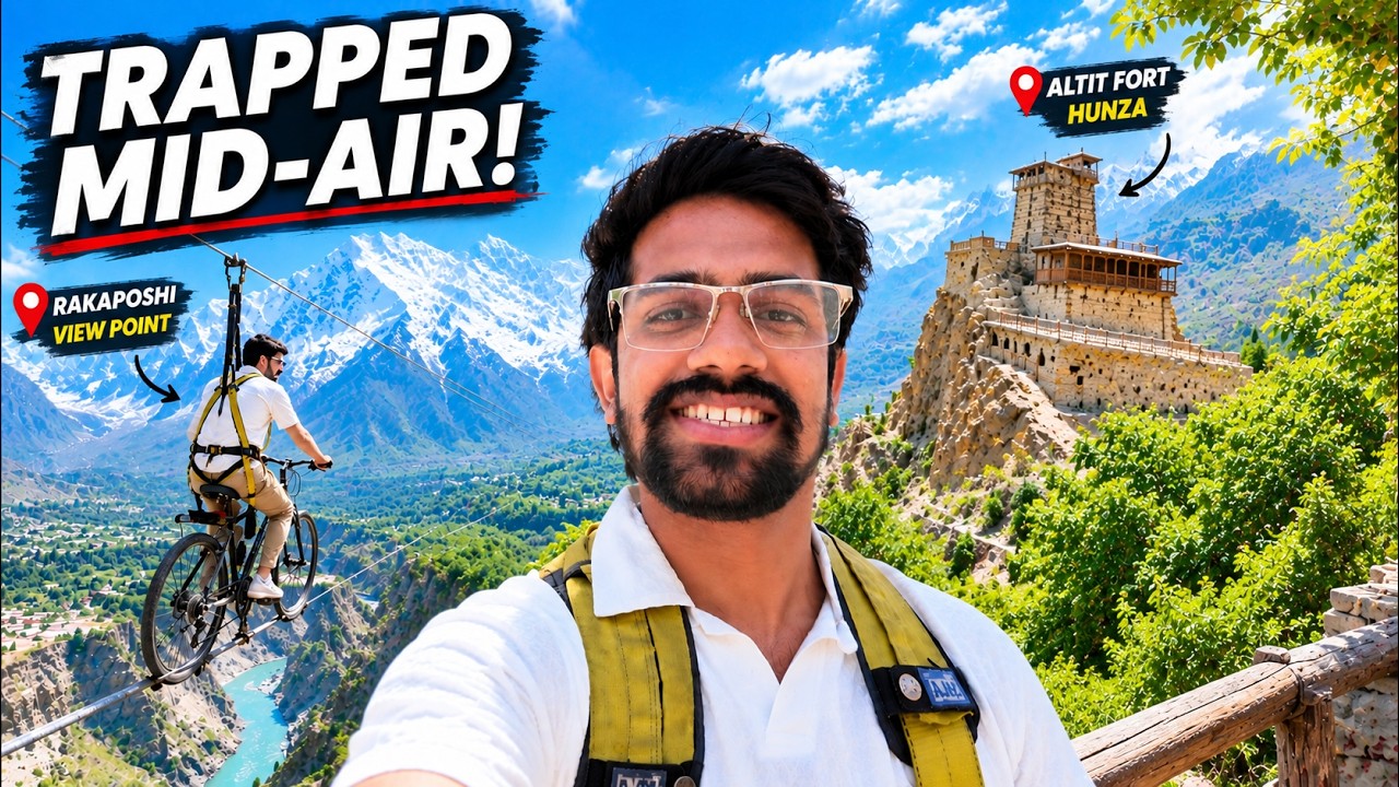Trapped on Sky Cycle & Uncovering 1,100-Year-Old Altit Fort Hunza