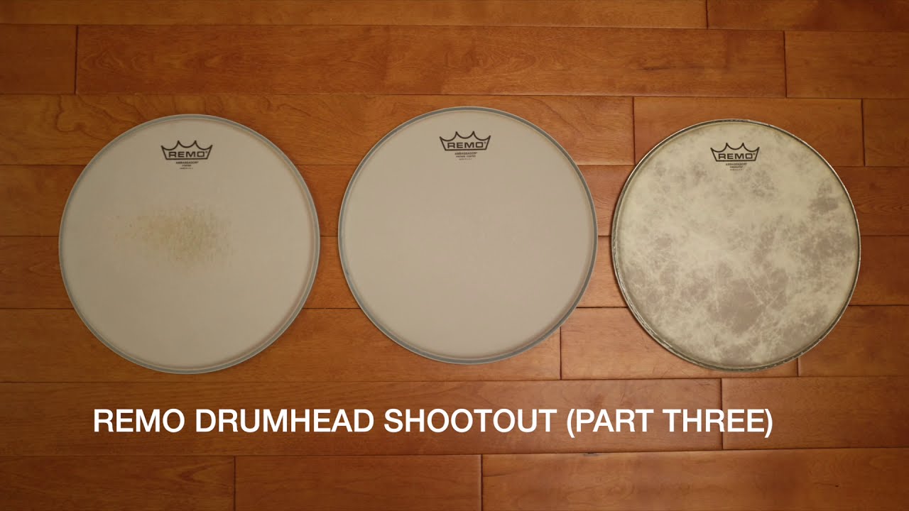 Remo drumhead shootout (part 3): Ambassador Coated, Ambassador Vintage Coated, Ambassador Fiberskyn