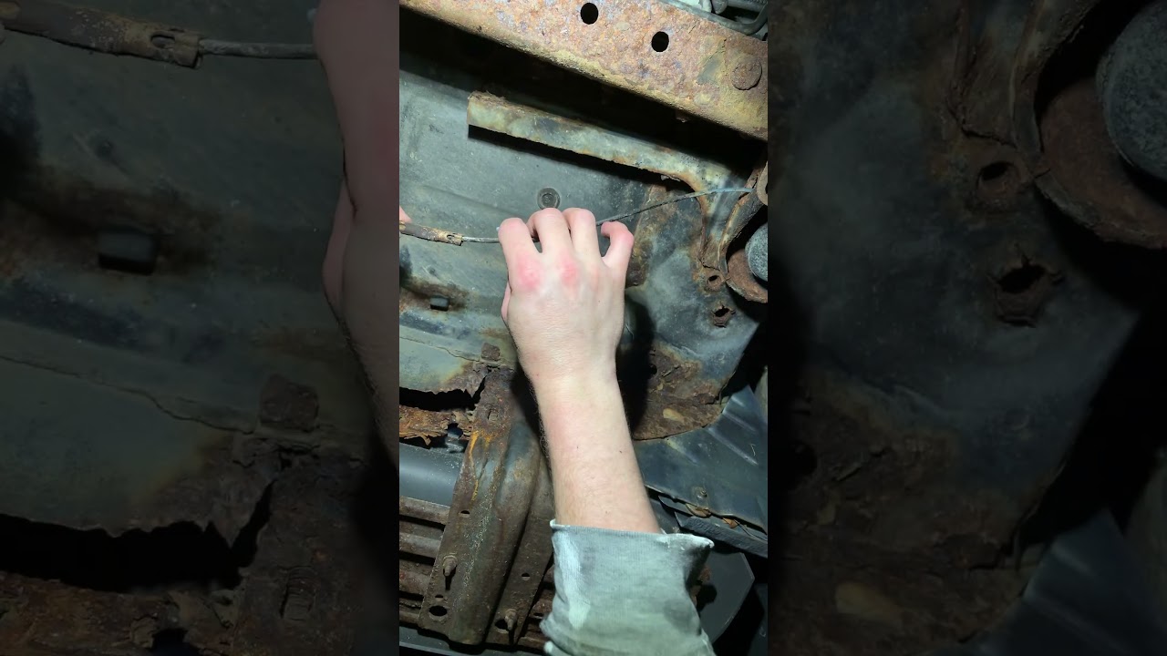 Part two: front Parking brake cable replacement, 99 Ford F350 super duty