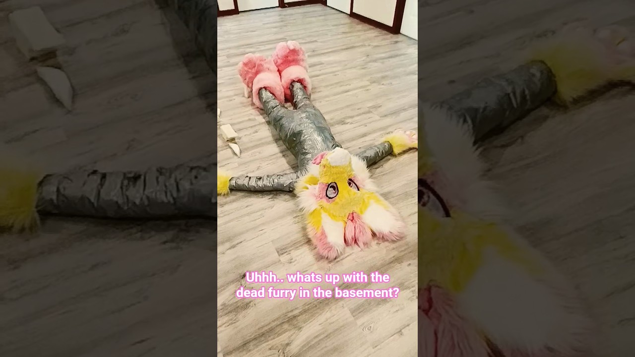 Dead furry in the basement?? #furry #cosplay #deadfurry #fursuit #dinomask #furries #fullsuit