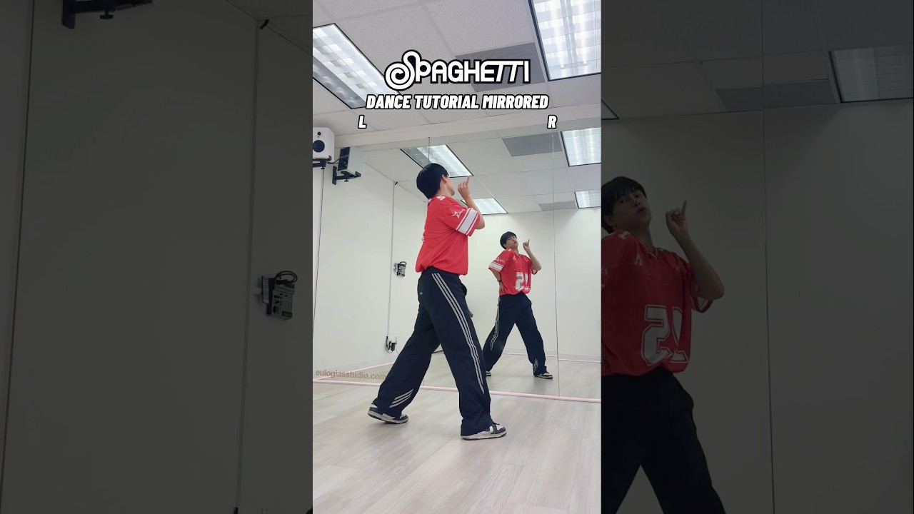 LE SSERAFIM - &lsquo;SPAGHETTI&rsquo; Dance Tutorial Mirrored (50% Speed + Counts) #kpoptutorial