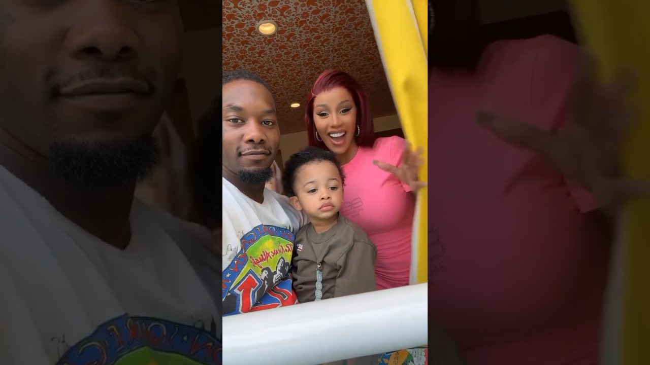 Cardi B and Offset with son Wave 😍 #cardib#offset#shorts#viral
