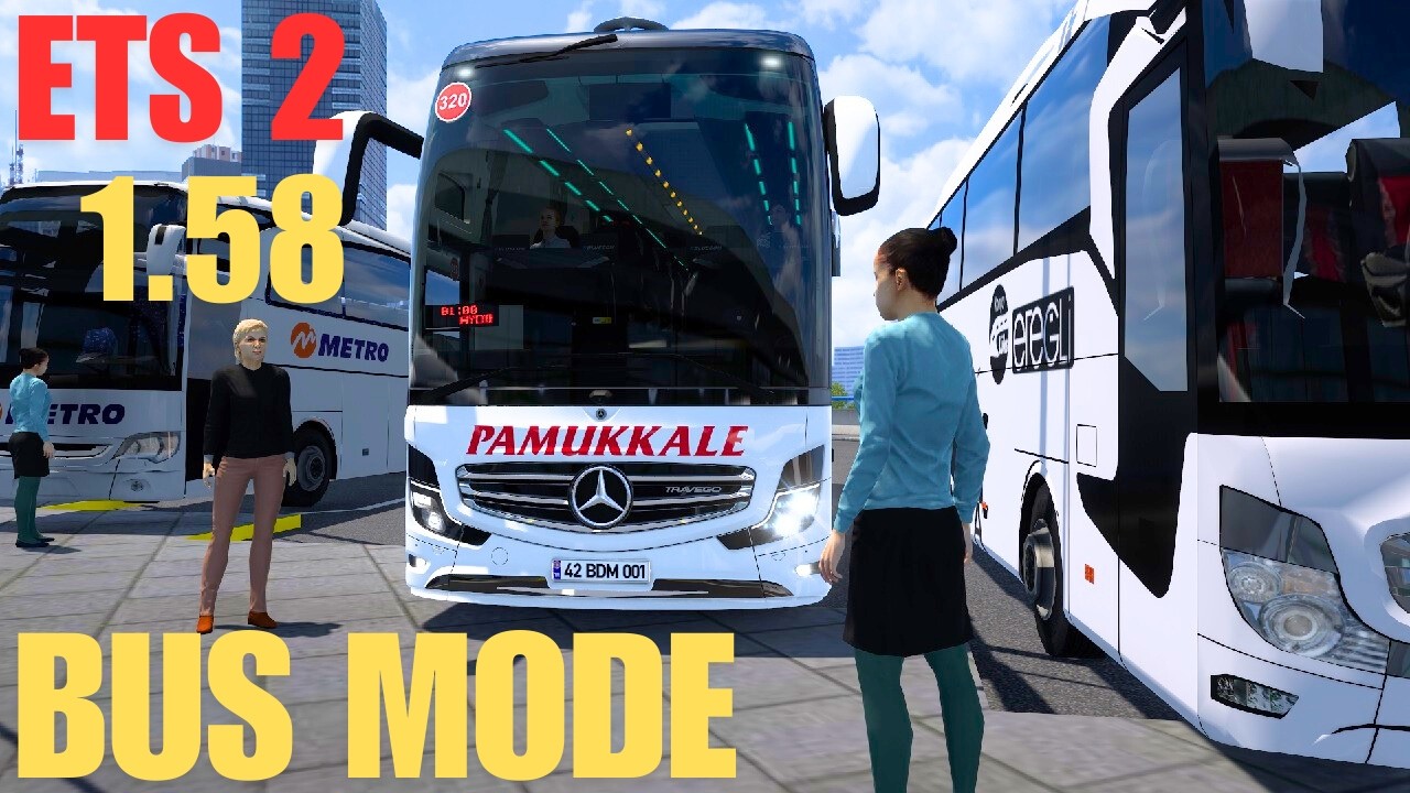 NEW ETS2 Bus Mod 1.58 🚍 Ankara → Kastamonu Full Trip | Mercedes Travego Gameplay