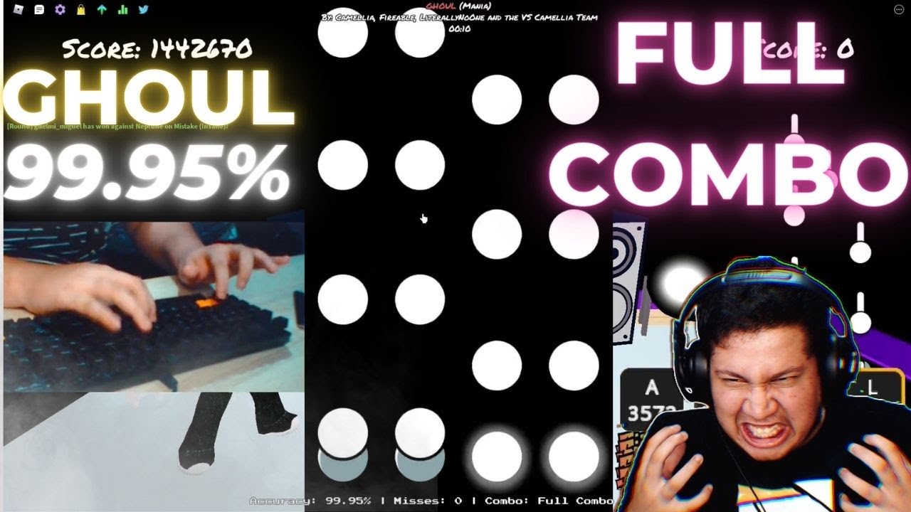 GHOUL (Left Side) 99.95% FULL COMBO (BEST ACCURACY) Roblox FNF Funky Friday