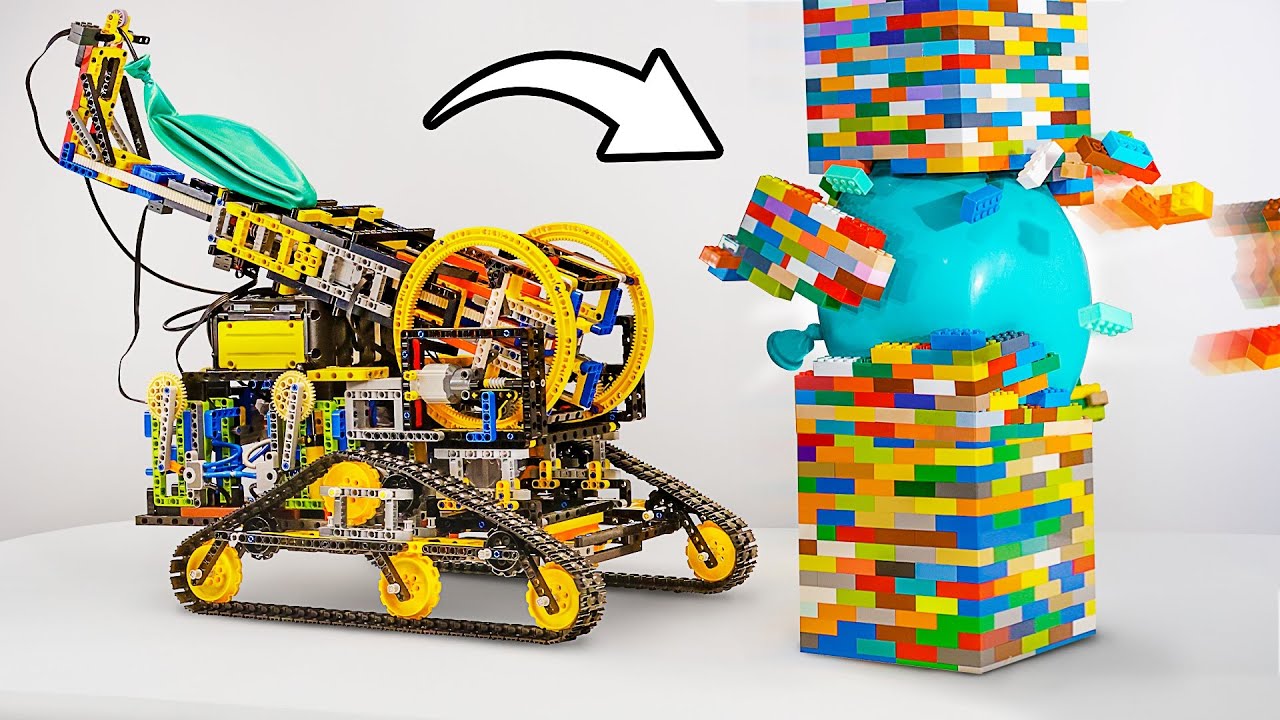 Lego Engineering: Machines vs Tower Challenge