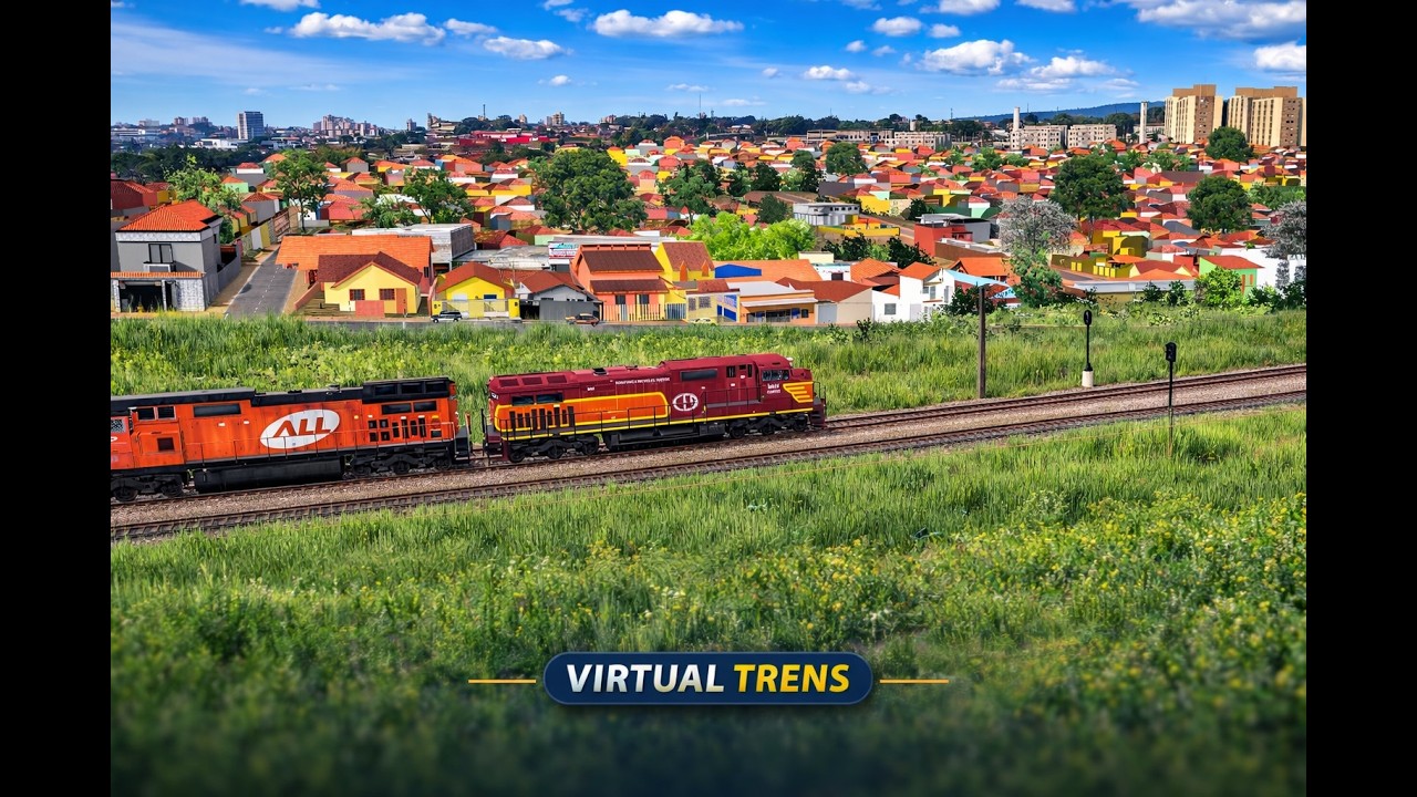 Open Rails || Trem de celulose da Rumo || Rota Araraquara||Itirapina ZIQ - Rio Claro ZRX