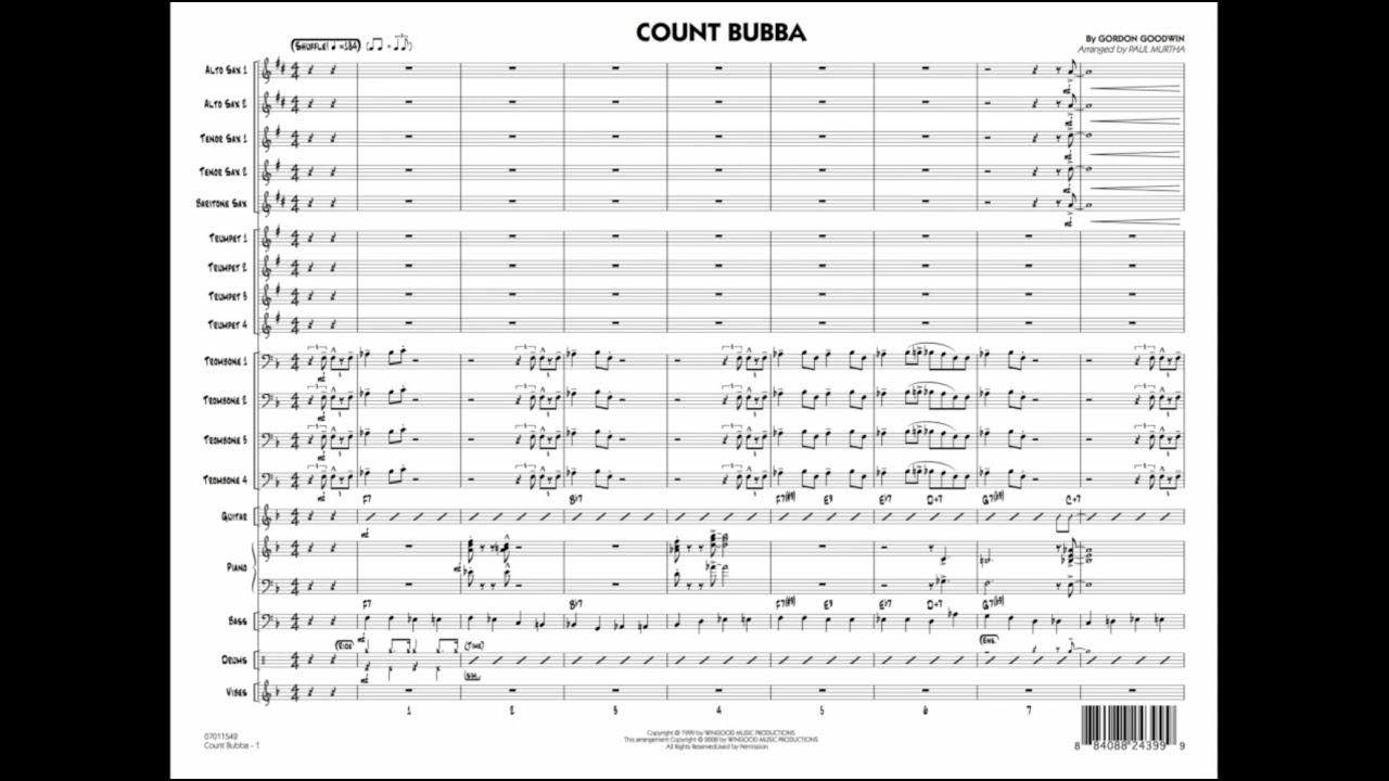 Count Bubba by Gordon Goodwin/arr. Paul Murtha