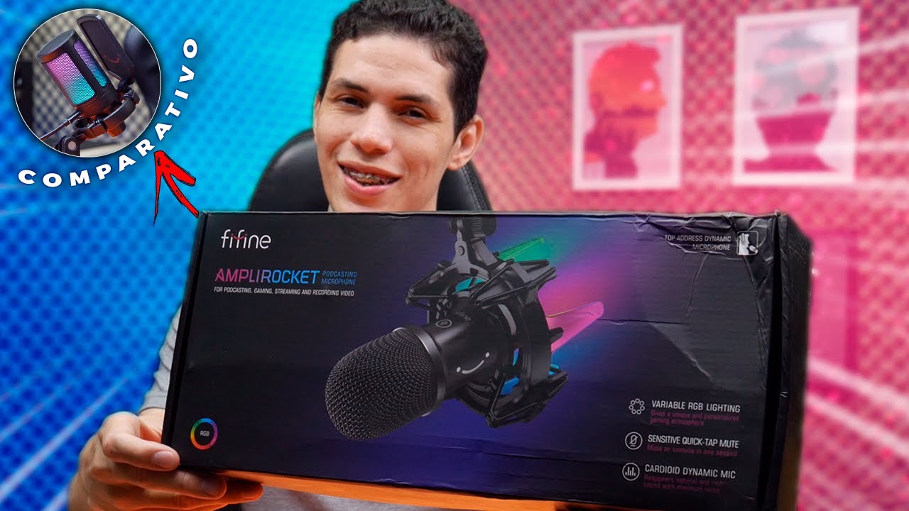 FIFINE K651 - MICROFONE DIN&Acirc;MICO que tem QUALIDADE INCR&Iacute;VEL com EXCELENTE CUSTO BENEF&Iacute;CIO!